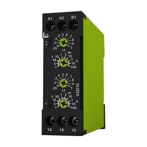 tele 125200 V2ZI10 12-240V AC/DC Relè temporizzato Multifunzionale 1 pz. Intervallo di tempo: 0.05 s - 100 h 1 scambio (1/2)