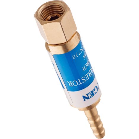 Fusibile di ritorno di fiamma per bruciatore di ossigeno 1/4 x 7 mm