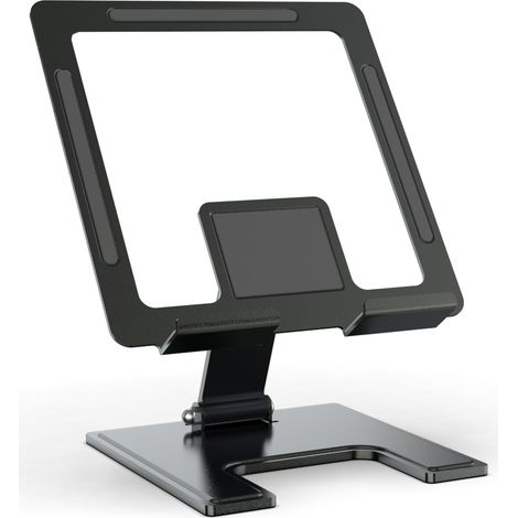 Support De Tablette Réglable - Base Pivotante 360° - Hauteur Ajustable - Design Pliable - Pour Bureau Intérieur - 1 Pièce (1/5)