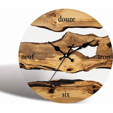 Horloge murale ronde 30 cm tout acier incassable silencieuse HRLMT-02 hrlmt-02 30,5 × 5 × 31,5 cm 495 g – Livraison gratuite