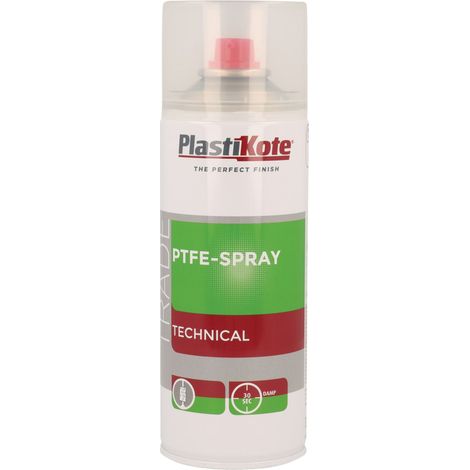 Trade PTFE Spray - 400ml by PlastiKote for Lubrication, Anti-Stick, and Protective Coating
