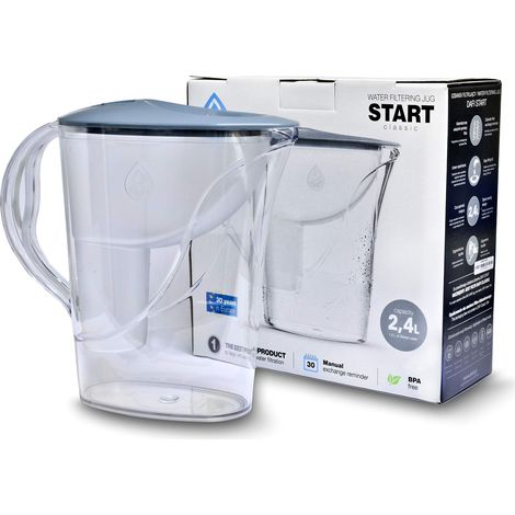 Carafe filtrante dafi start classic capacité 2.4 L indicateur manuel