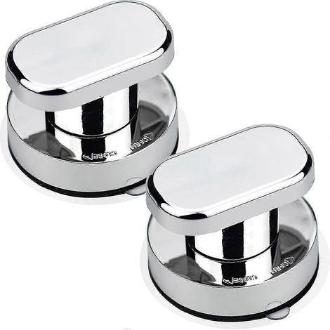 Lot de 2 poignées à ventouses robustes pour portes vitrées, fenêtres et tiroirs (1/5)