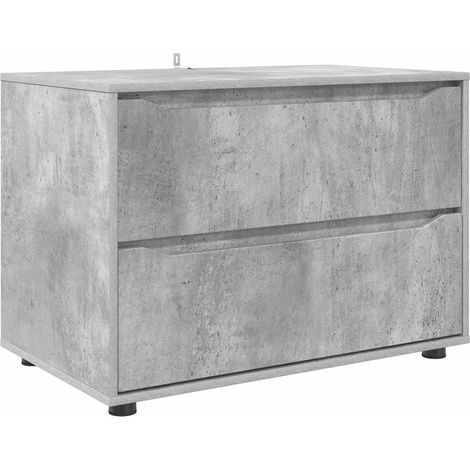 Armario de almacenamiento Gris Concreto 80 x 48 x 57 cm vidaXL