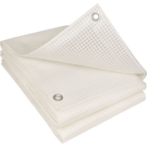 Terre Jardin – Bâche de protection découpable 160g/m² – Polyéthylène armé indéchirable – 4 x 5m – Traitement anti-UV pour chantiers et serres