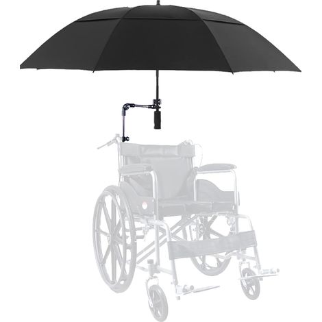 Umbrella for Wheelchair Parasol Canopy Rain Cover Sun Shade UV Protection Umbrella Holder for Electric Wheelchair for Most (1/5)