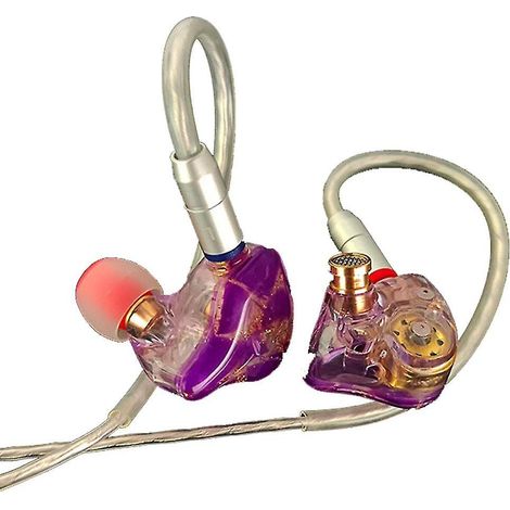 Casque Mmcx Écouteurs Hifi Star Stage Câble 3,5 mm Équilibré Pour Lecteur Ios Bleu (violet) (1/3)