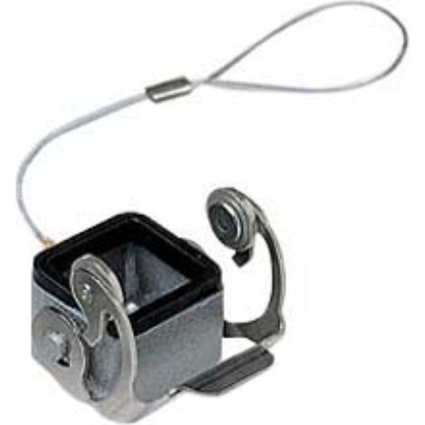 couvercle métallique - avec levier inox et joint - pour inserts femelles - gabarit 21.21 - ilme ckax03cx