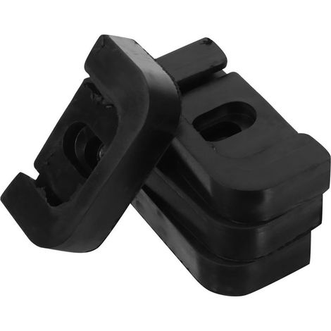 4 Pièces Lot de Coussinets en Caoutchouc Noir Antichoc pour Climatiseur Extérieur, Amortisseurs de Vibrations Robustes, Adaptés aux Bureaux et Maisons (1/5)