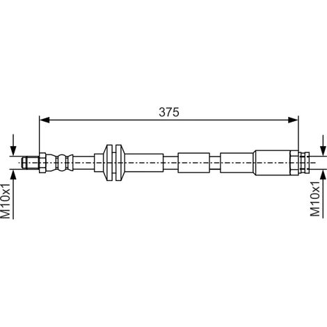 Flexible de frein Bosch 1 987 481 B18 FIAT 51859811 (1/3)