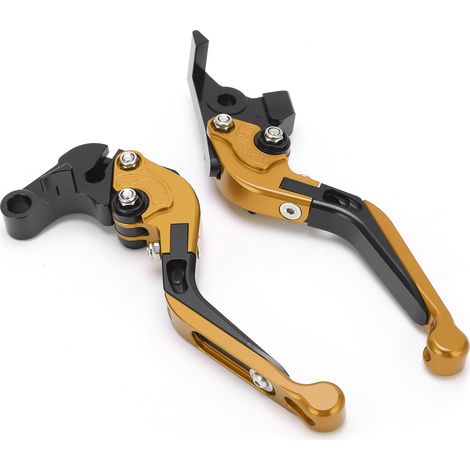 Levier de frein et d'embrayage en alliage d'aluminium pour guidon moto, remplacement compatible Tenere 700 2019-2021, kit de leviers de commande robuste et léger. (1/5)