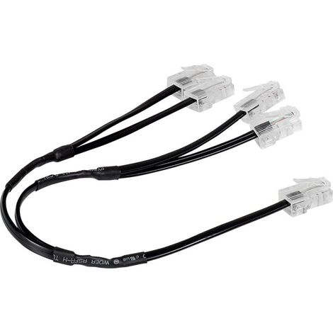 Legrand – Cordon de brassage RJ45 quadruple pour réseau multimédia – Compatible coffrets Double Play et Basique – Câble 1m