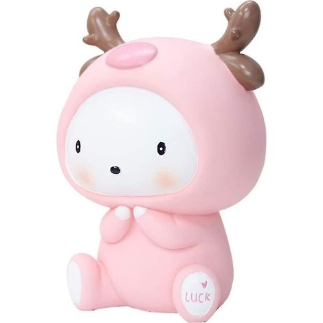 Petite tirelire en forme de cerf, tirelire souvenir mignonne, tirelire pour économiser de l'argent et des pièces, jouet pour enfants, cadeau pour enfants, collection pour la maison, tirelire décorativ (1/2)