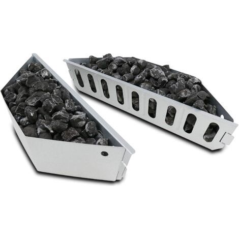 7403 Porte-Briquettes en Acier Inoxydable, Pièces de Rechange pour Barbecue Weber et Cheminées