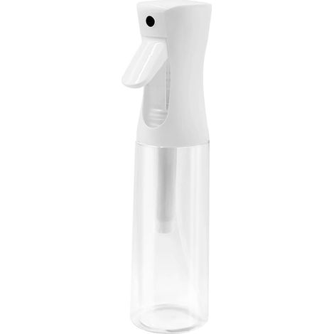 Vaporisateur Cheveux 300ml, Brumisateur Eau à Pulvérisation Continue, Flacon Spray Vide Brume Ultra Fine, Vaporisateur Eau pour Cheveux, Coiffure, Visage, Plantes et Nettoyage Blanc (1/5)