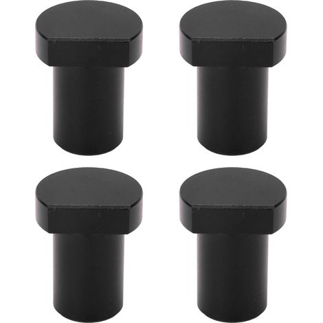 Bench Dogs Lot de 4 Chevilles D'établi Professionnelles pour le Travail du Bois, Arrêt de Bureau, Tenon en Alliage D'aluminium pour les Menuisiers (BLACK)