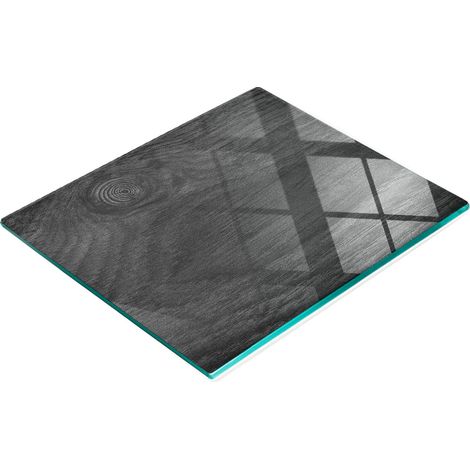 Vassoio decorativo in vetro per snack, in legno nero, 60x52 cm (1/5)
