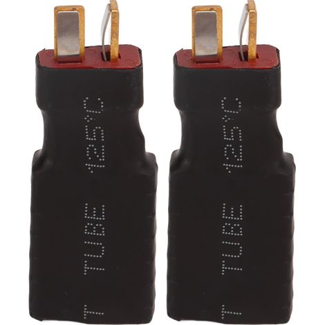 Connecteur T femelle sans fil 2 pièces, adaptateur robuste universel pour voitures RC, avions et bateaux, accessoires radio commande haute résistance (1/5)