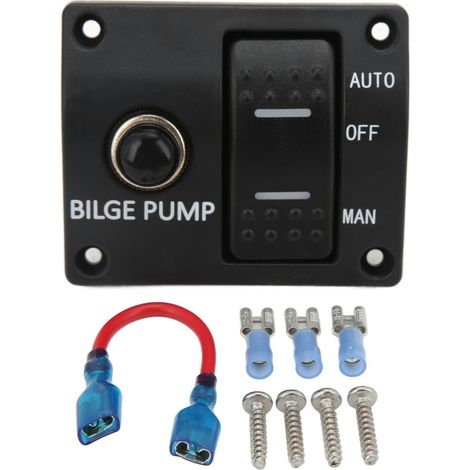 1 Panel de control, 3 vías, bomba de achique, 12V/24V, disyuntor de 15A, yate (1/5)