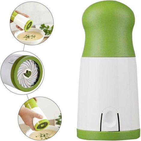 Moulin À Herbes - Acier Inoxydable - Pour Persil Ail Coriandre - Hachoir Cuisine - 1 Pièce (1/5)