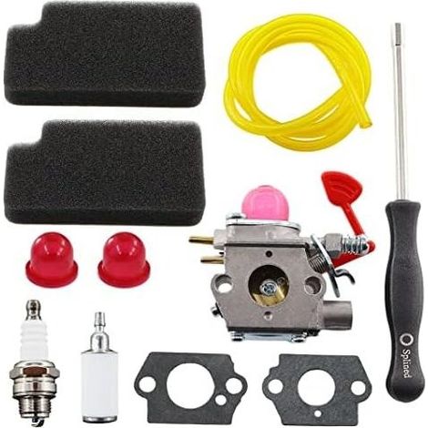 Carburateur avec filtre à air, tournevis, bougie dallumage pour Walbro WT-875 Poulan BVM200C BVM200VS P200C GBV325 P325 Craftsman 545081855 358794650 (1/4)