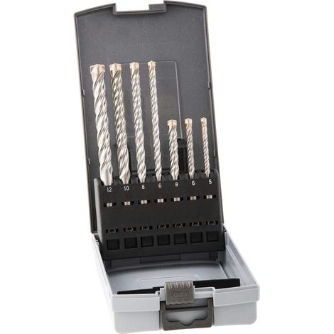Alpen 80501007100 SDS-Plus - Juego de brocas para martillo perforador (7 piezas)