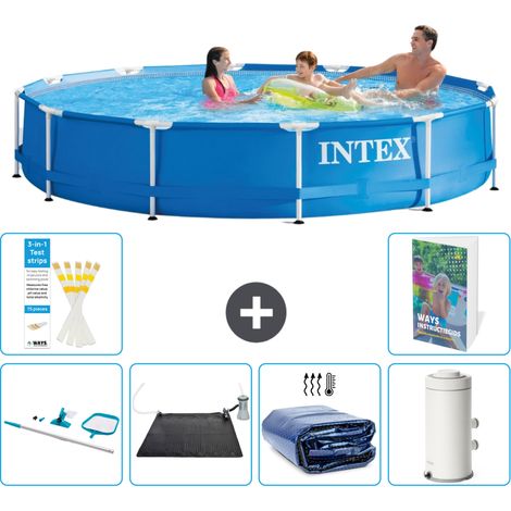 Frame Pool Rund - 366x76 cm - 7-teilig S61