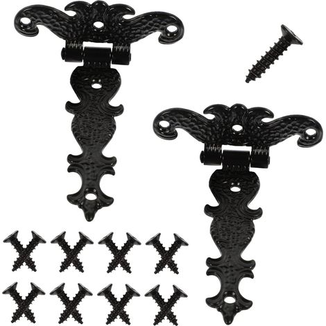 2pièces Charnières Rétro Pour Portes Bois Lot De Idéales Pour Portails Granges Et Projets (1/5)