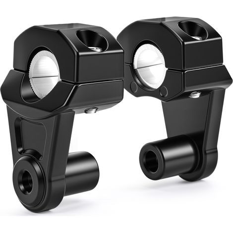 Pontet Rehausse Guidon, Moto Pince de Guidon Moto, 2Pcs en Alliage d'Aluminium Pinces Riser Convient for 22mm ou 28mm