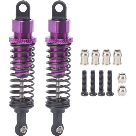 2 Amortisseurs Aluminium 72mm pour TRAXXAS SLASH 2WD Pièces de Mise à Niveau Violet (1/5)