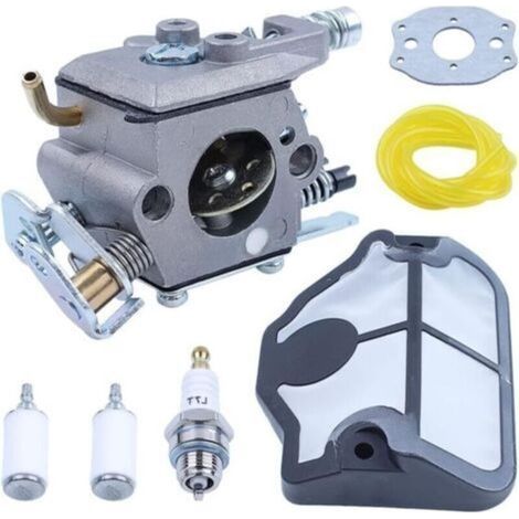 Vergaser-Reparatursatz für Husqvarna Kettensägen 36, 41, 136, 137, 141 und 142. Ersetzt die OEM-Teilenummern 530071987, 530019172 und 530035482. Ersetzt Zama C1Q W29E.