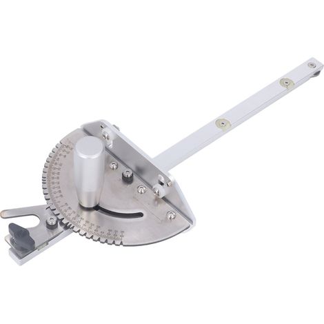 Guide de coupe d'onglet réglable en aluminium, échelle précise, haute précision pour scie à table, menuiserie professionnelle, angle ajustable, outil de mesure robuste (1/5)
