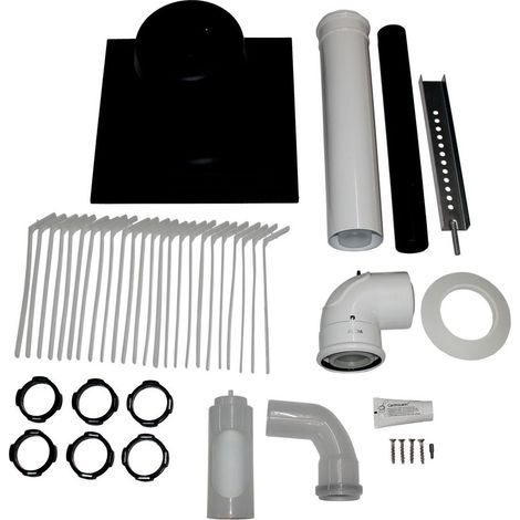 Wolf Anschluss-Set DN60/100 - C93x DN60 im Schacht, Abdeckung PP, 2651870