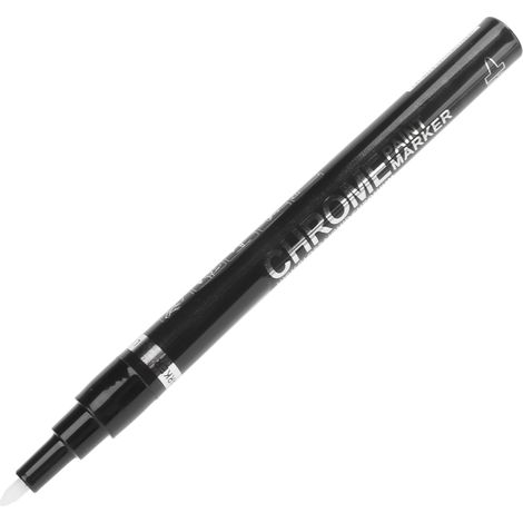 Marqueur à effet miroir, stylo à peinture chromé, pointe en fibre, étanche, 0,7 mm/0,03 pouce, encre résistante aux UV, stylo à peinture liquide brillante. (1/5)
