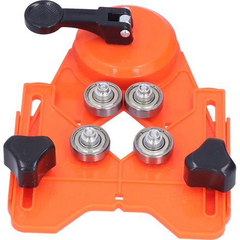 Ensemble de scie cloche à foret creux, forets diamantés, ouvre-carreaux avec gabarit de guidage pour céramique orange (1/5)