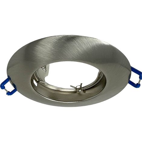 Porta faretto ad incasso fisso per cantrosoffitto supporto tondo per faretti lampada in alluminio (1/4)