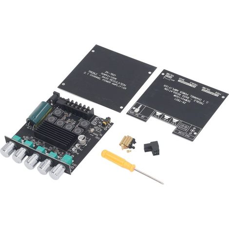 Module amplificateur de puissance Audio BT 2.1 canaux, haut-parleur sans fil, carte numérique, DC12-24V (1/5)