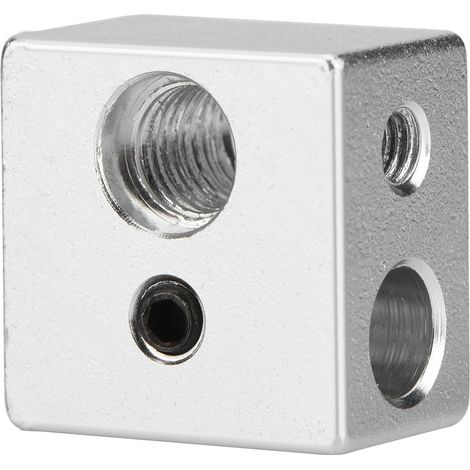 MK10 20x20x13mm Aluminium-Heizblock mit M7-Gewinde für 3D-Extruder (1/5)