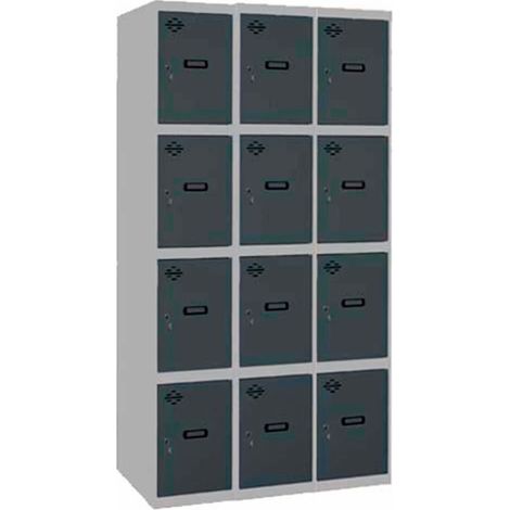 Armario Taquilla SIMON LOCKER PROF.Monobloque 4 PUERTA 3/12 400(1200)GR/AN