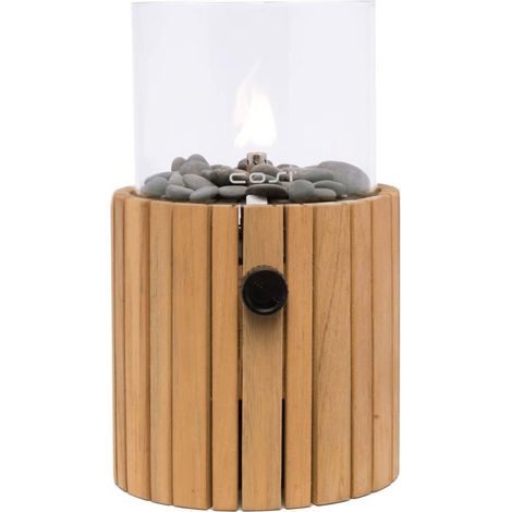 Lámpara portátil Travellife Cosiscoop Timber teca metal vidrio