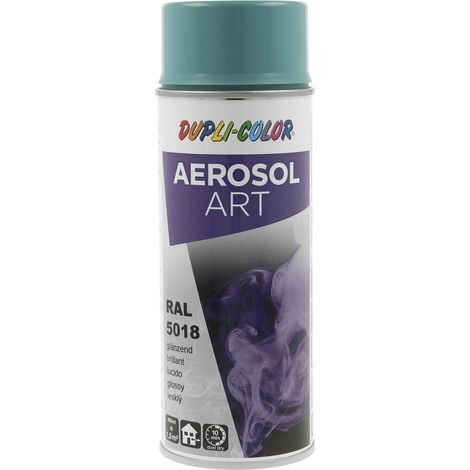 Dupli Color Aerosol Art Lackspray Graffiti Dose - wetterfest, lichtecht und UV-beständig - Graffiti-Spray 400ml, türkisblau glänzend RAL 5018