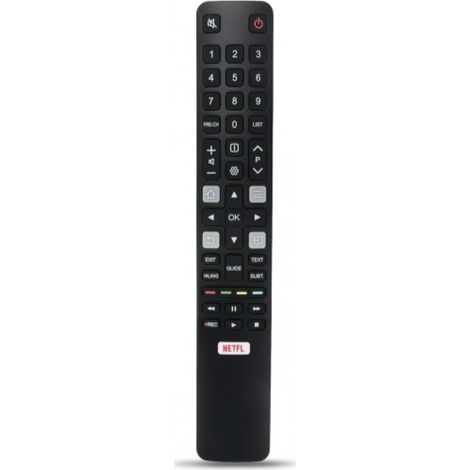 Télécommande de remplacement TCL RC802N, télécommande universelle pour téléviseur TCL compatible avec tous les téléviseurs intelligents TCL avec bouton de raccourci Netflix 32ES560 40ES560 U50P6146 U5 (1/5)