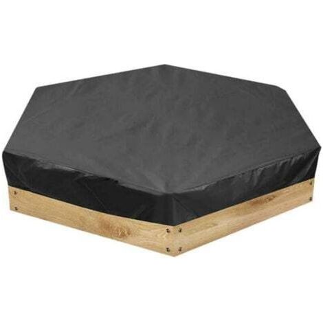 Housse de Bac à Sable pour Enfants, Bache bac à Sable, Bac a Sable avec Couvercle, pour Enfants en Tissu Polyester 190T Jardin ExtéRieur Décontracté, Imperméable, Résistant au Froid (180x150x20cm) (1/4)