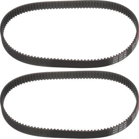 2pcs HTD-5M Rubber Timing Belt, 118 Tooth Closed Loop Synchronous Drive Belts for 3D Printer Pulleys, 590x15x3.6mm (Length x Width x Height) (1/5)