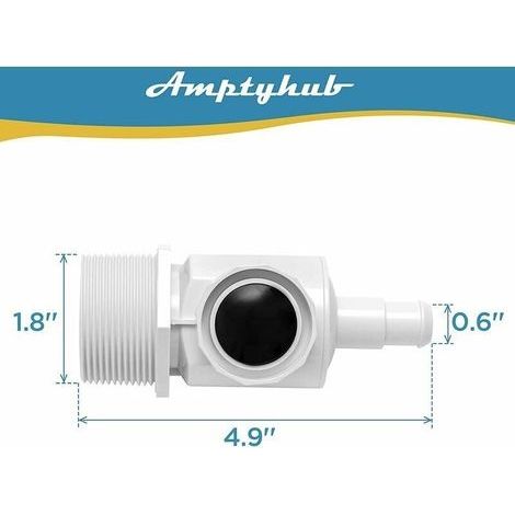 UWF-Anschluss D29, 9-100-9002 und 6-500-00, kompatibel mit Polaris Zodiac 380, 280, 180 – Ersatzteil für Poolreiniger – Universelle Wandhalterung – Montageteil – MODOU (1/3)