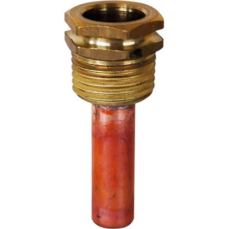 Doigt de gant cuivre Mâle 1/2" (15/21) - Longueur 47 mm - Ø10x11 Thermador