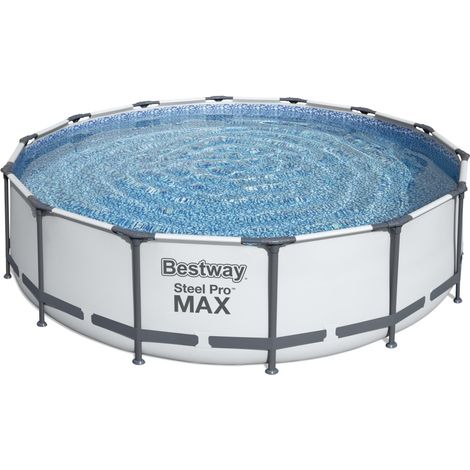 Piscina Elevada desmontable Bestway 56950 Round Steel Pro Max 427x107cm (1/5)
