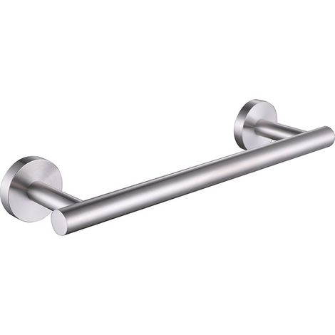 Toallero de pared de acero inoxidable de 30 cm - Diseño robusto y pulido para baño/hotel (1/2)