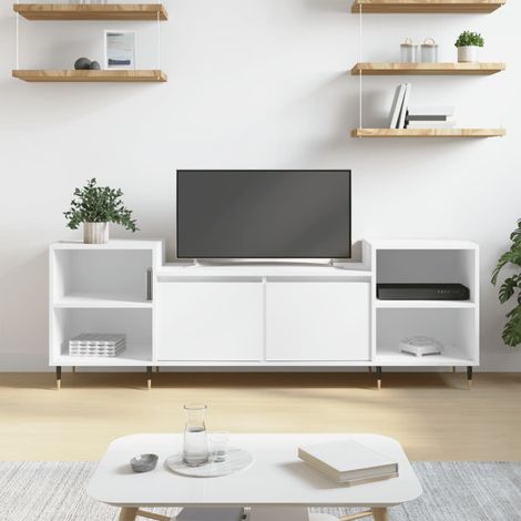 TV-Schrank Weiß 160x35x55 cm Holzwerkstoff