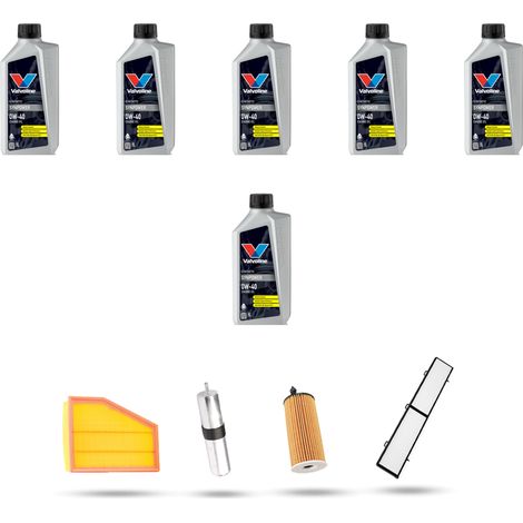 Kit tagliando 4 FILTRI e 6L OLIO compatibile con Bmw serie 3 (E90,E91,E92,E93) 318d 105kw dal 2007 (1/5)